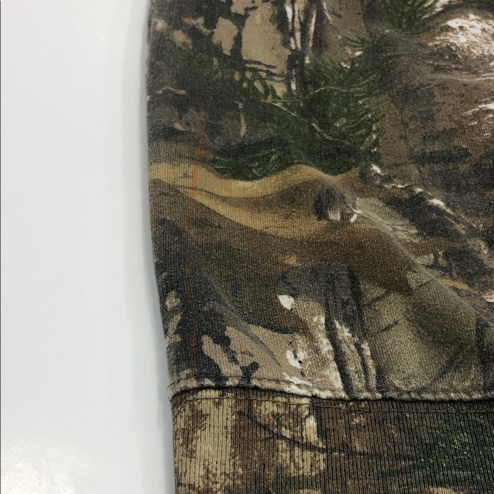 Realtree Woodland Camo Hoodie | Men’s XL | Orange Logo - Picture 14 of 14